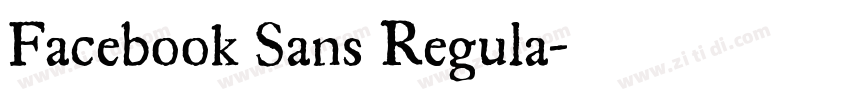 Facebook Sans Regula字体转换
